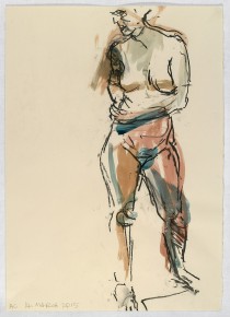 14.03.15 / 59.5 x 42.0 cm / gouache, charcoal