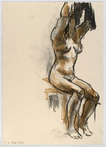 04.02.12 / 59.5 x 42.0 cm / charcoal, gouache, indian ink