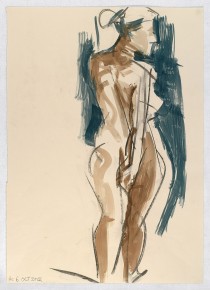 06.10.12 / 84 x 42 cm / gouache, charcoal