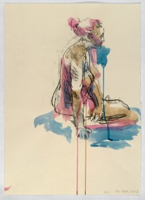 14.03.15 / 59.5 x 42.0 cm / gouache, charcoal